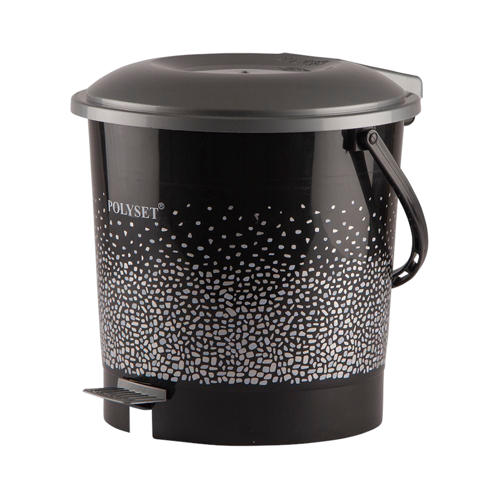 SUPER 7 PRINT DUSBIN BLACK