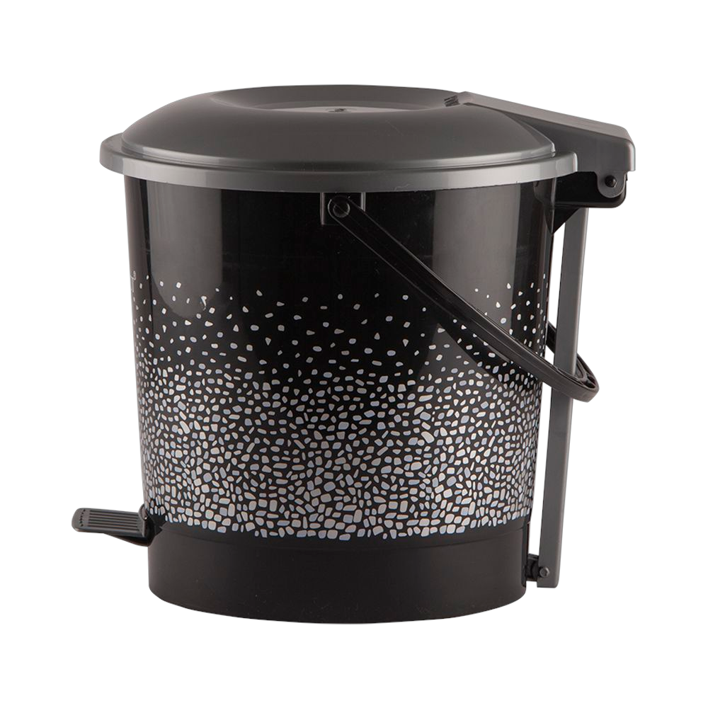 SUPER 7 PRINT DUSBIN BLACK