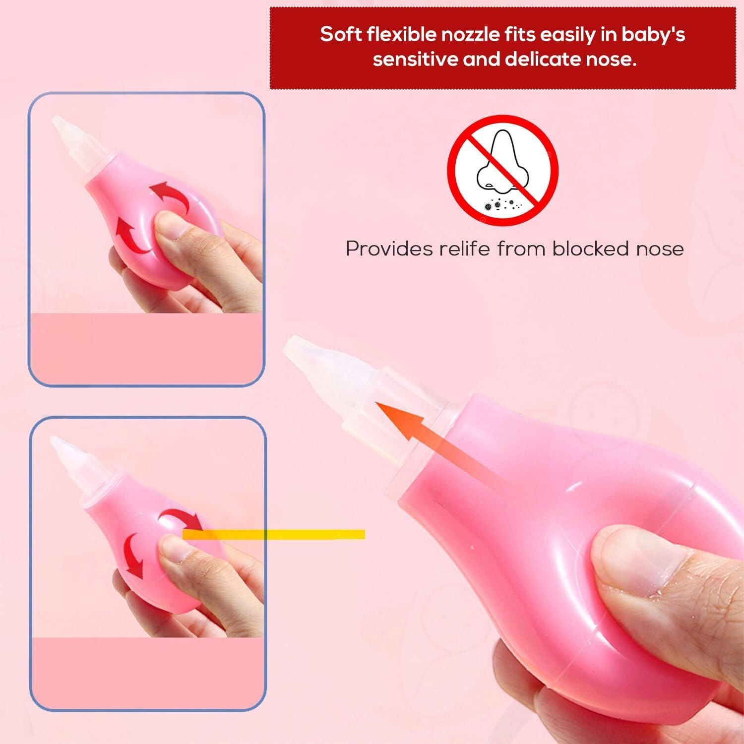 FLO RITE NOSE CLEANER PINK