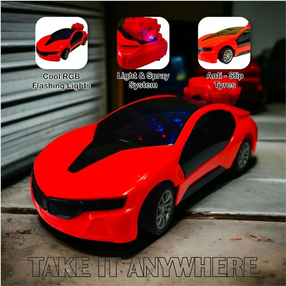TOY SPRAY CAR RED R/C SERIOUS