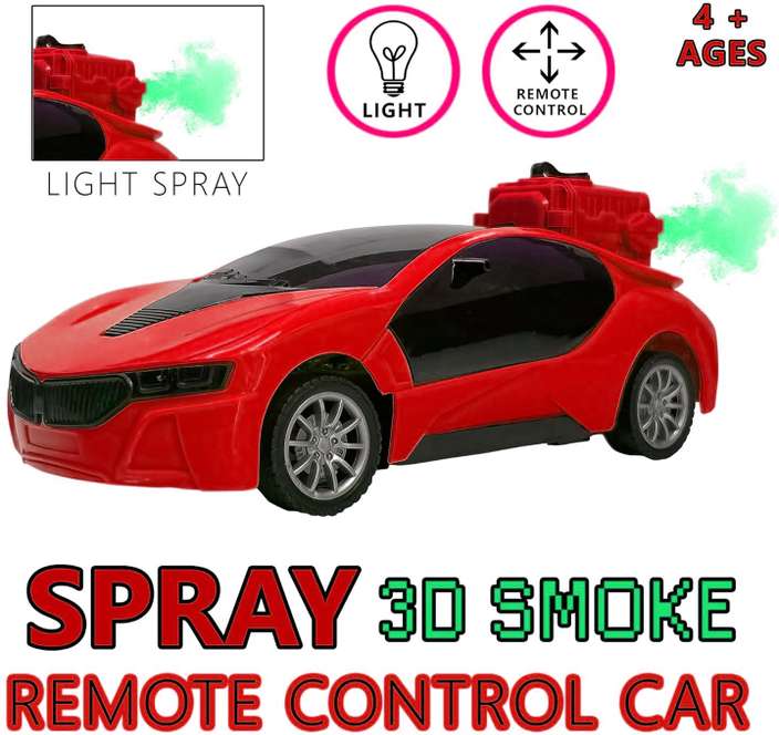 TOY SPRAY CAR RED R/C SERIOUS