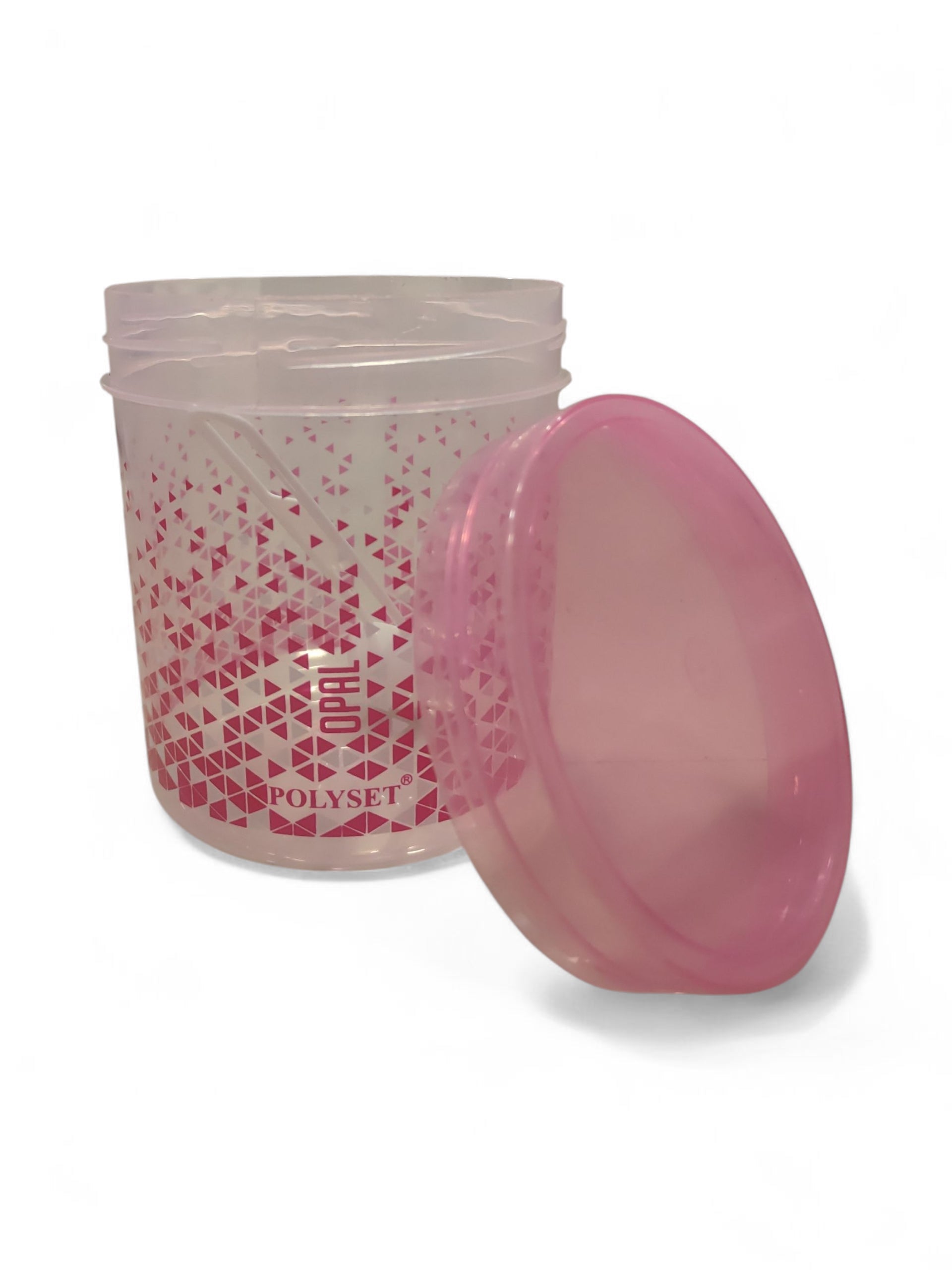 POLYSET OPAL 1050ML CONTAINER PINK