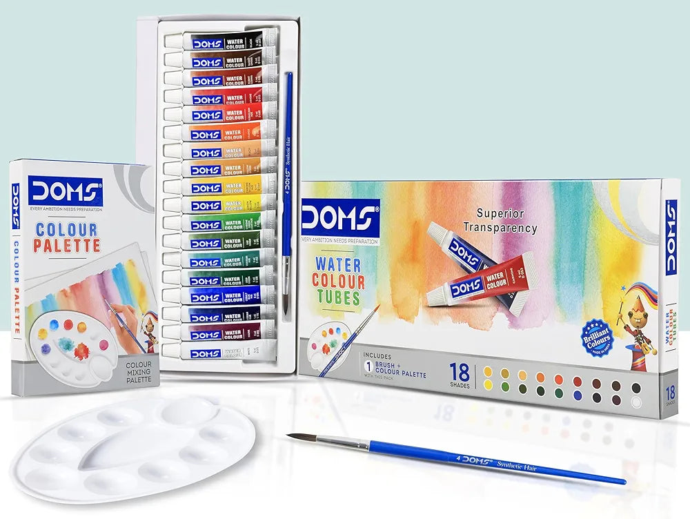 DOMS 80376 W/COLOUR TUBE 18 SHADE