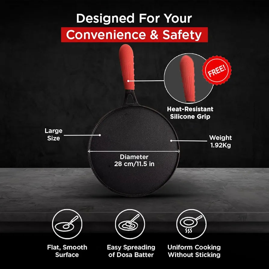 PIGEON TAWA LONG HANDLE CAST IRON 19002175