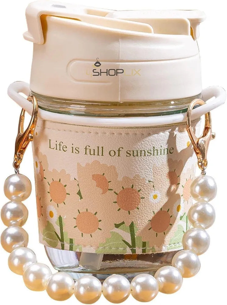 PEARL HANDLE GLASS MUG