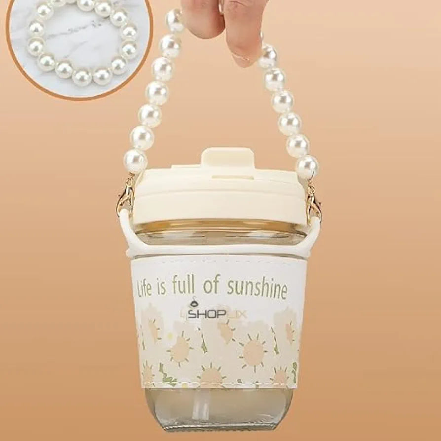 PEARL HANDLE GLASS MUG