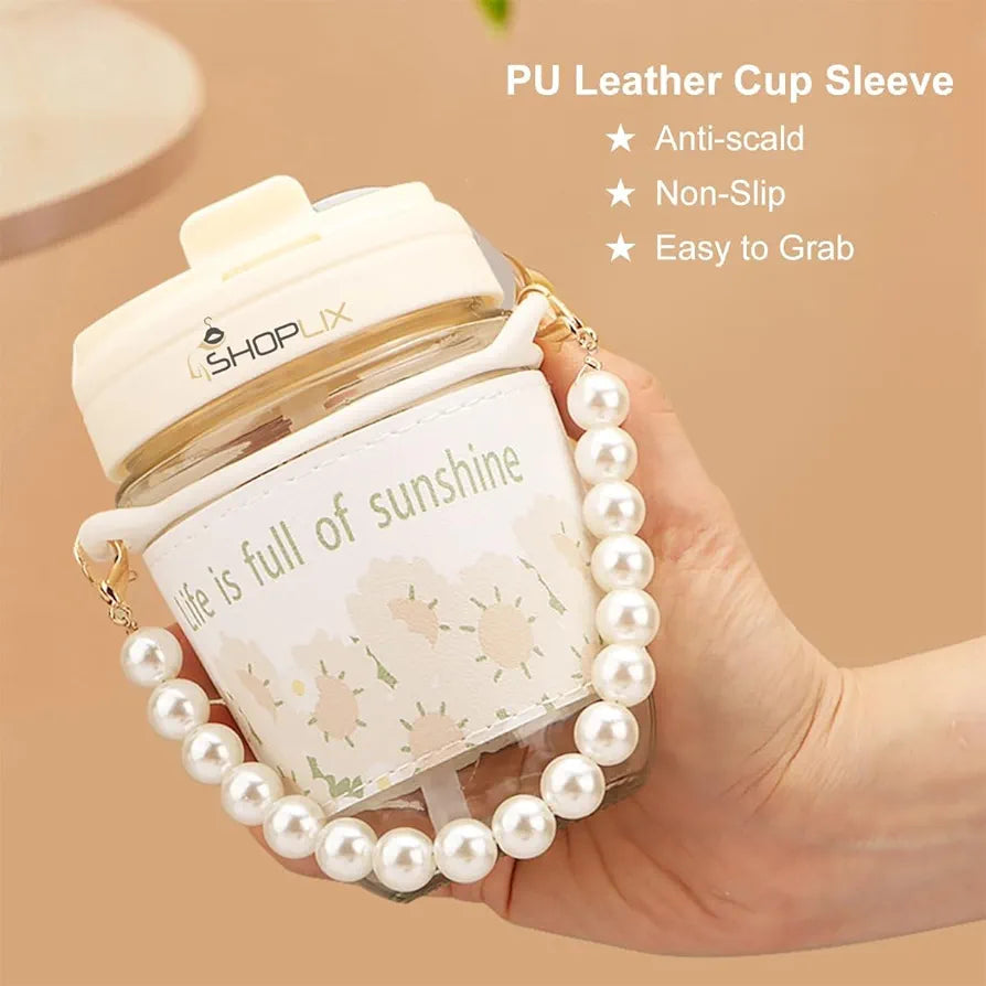 PEARL HANDLE GLASS MUG