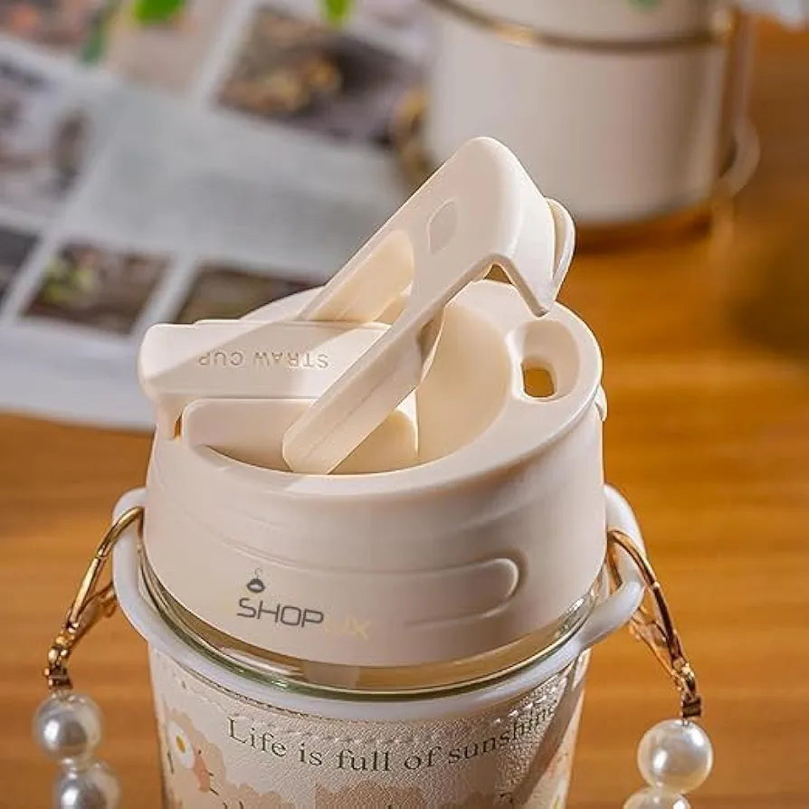 PEARL HANDLE GLASS MUG