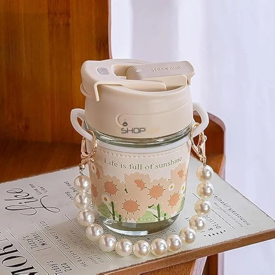 PEARL HANDLE GLASS MUG
