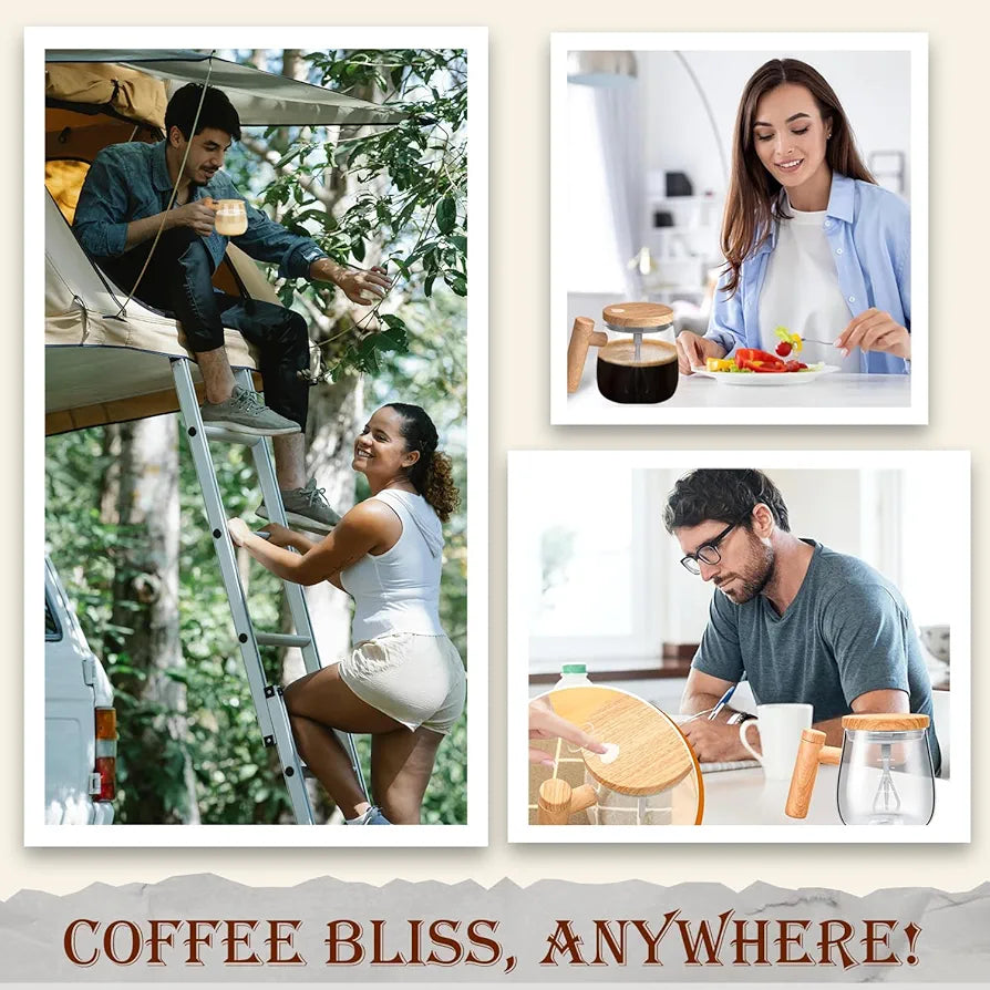 AUTOMATIC MIXING BLENDER GLASS CUP