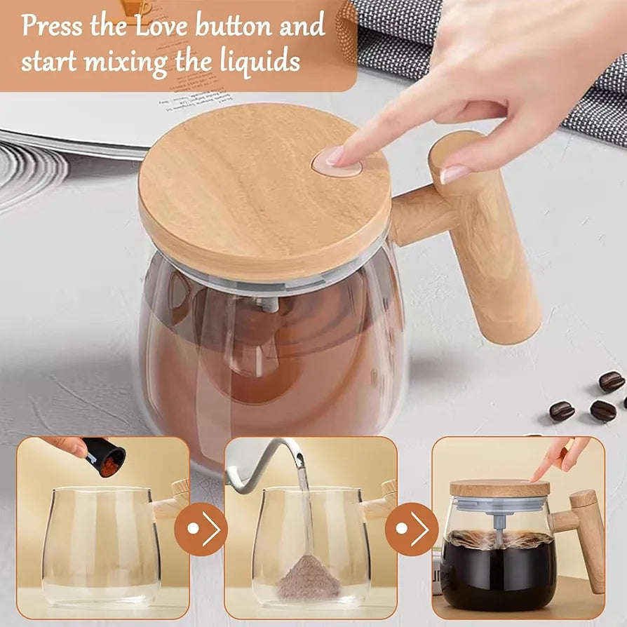 AUTOMATIC MIXING BLENDER GLASS CUP