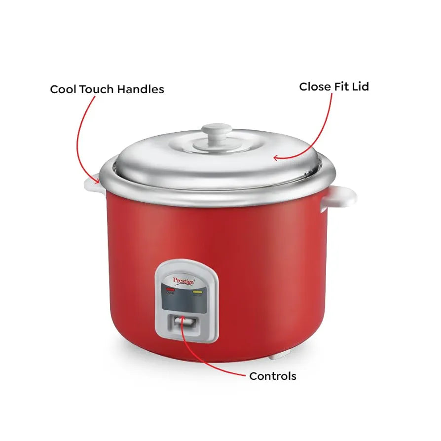 PRESTIGE 42244 RICE COOKER 2.8 CUTE STEEL SILKY RED