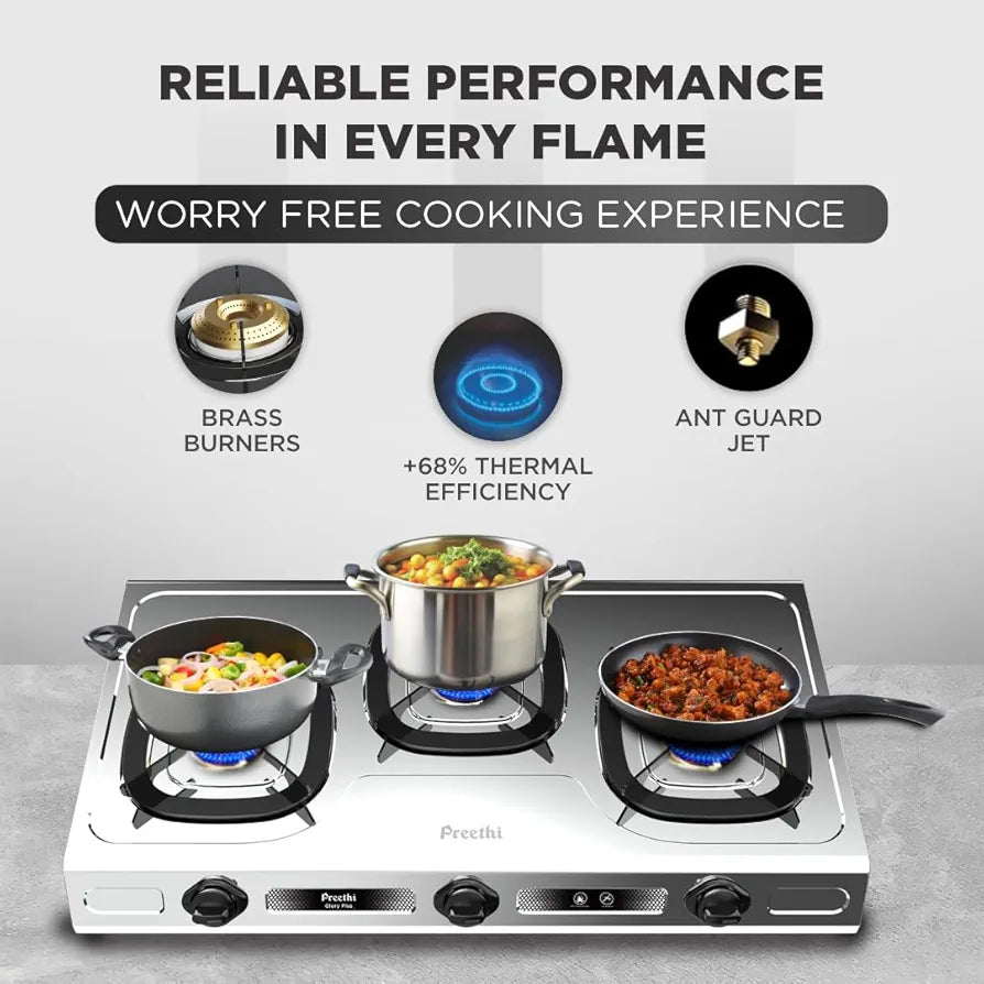 PREETHI COOKTOP SS 3B-GLORY PLUS