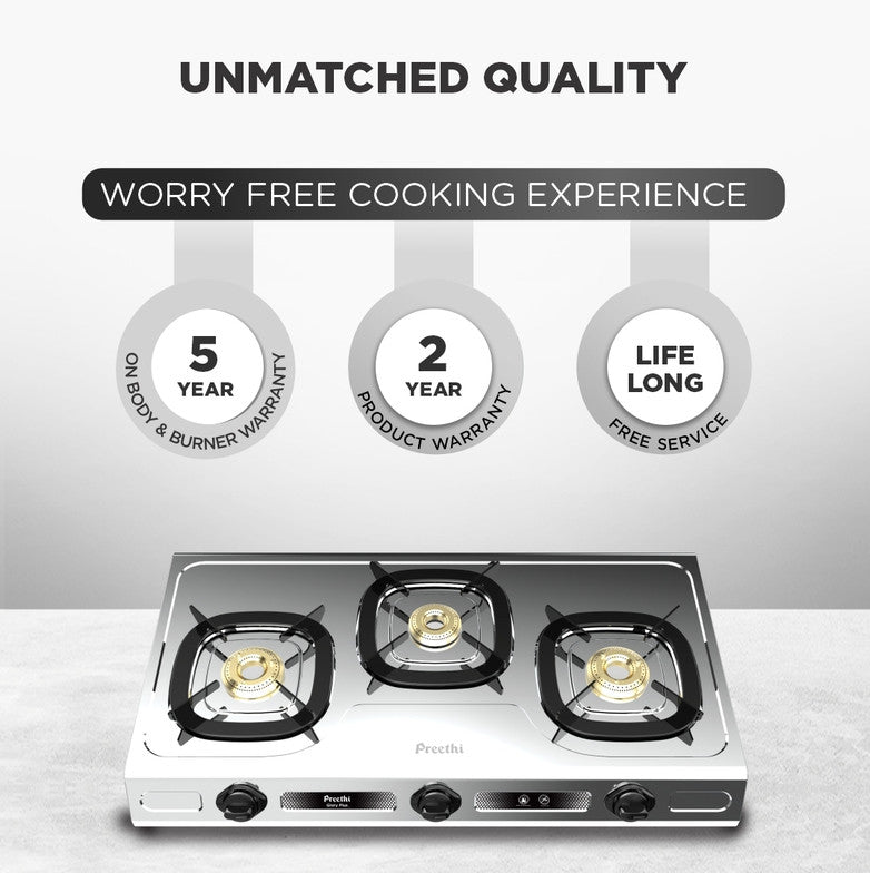 PREETHI COOKTOP SS 3B-GLORY PLUS