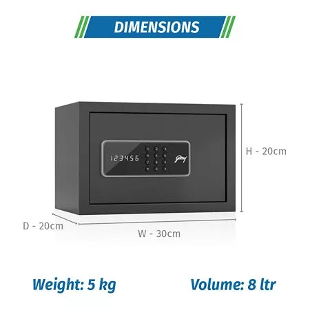 GODREJ H/SAFE -NX DIGI GREY S EL 8L