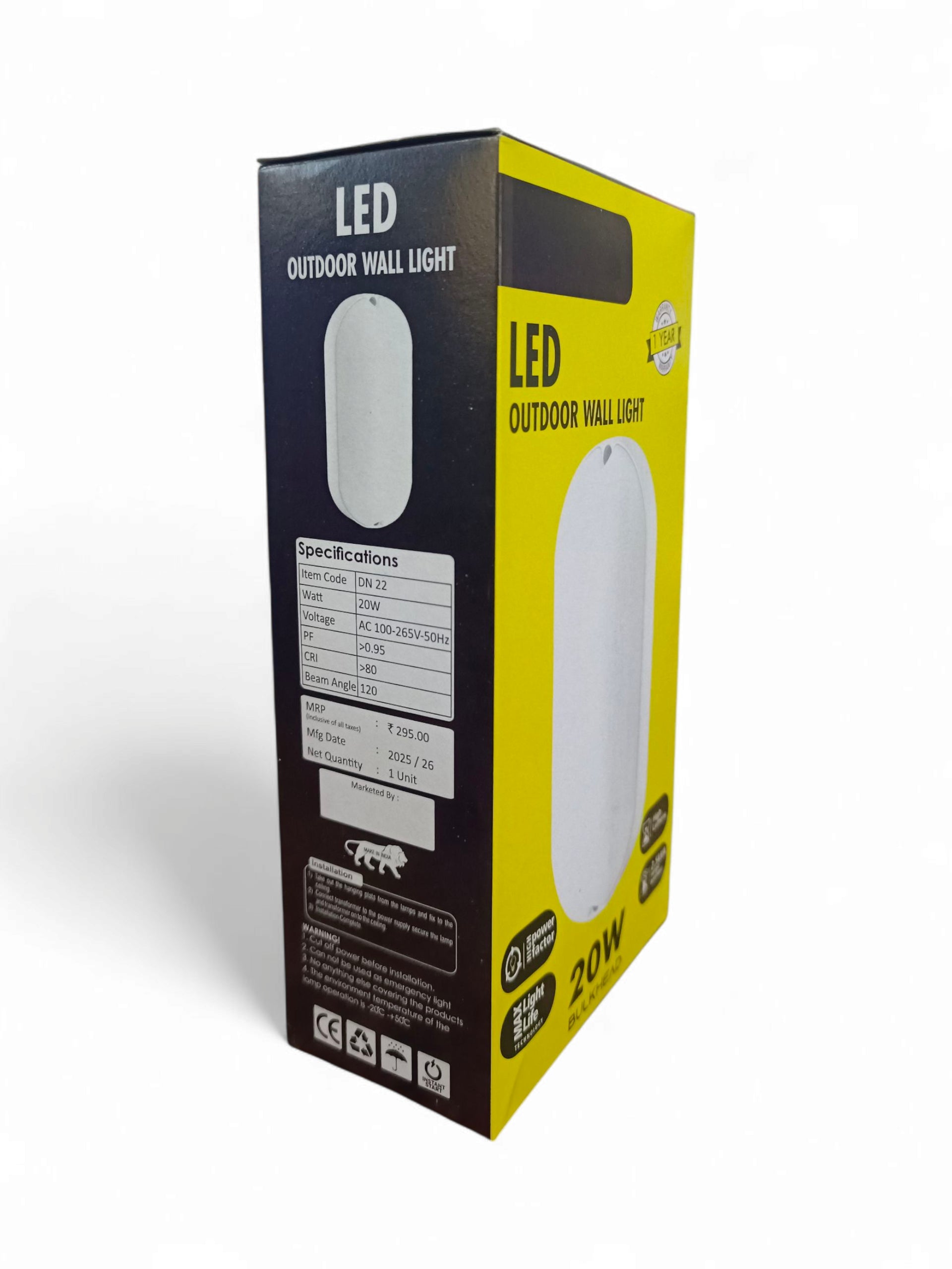 SHIVAM 20W LED BULKHED WH