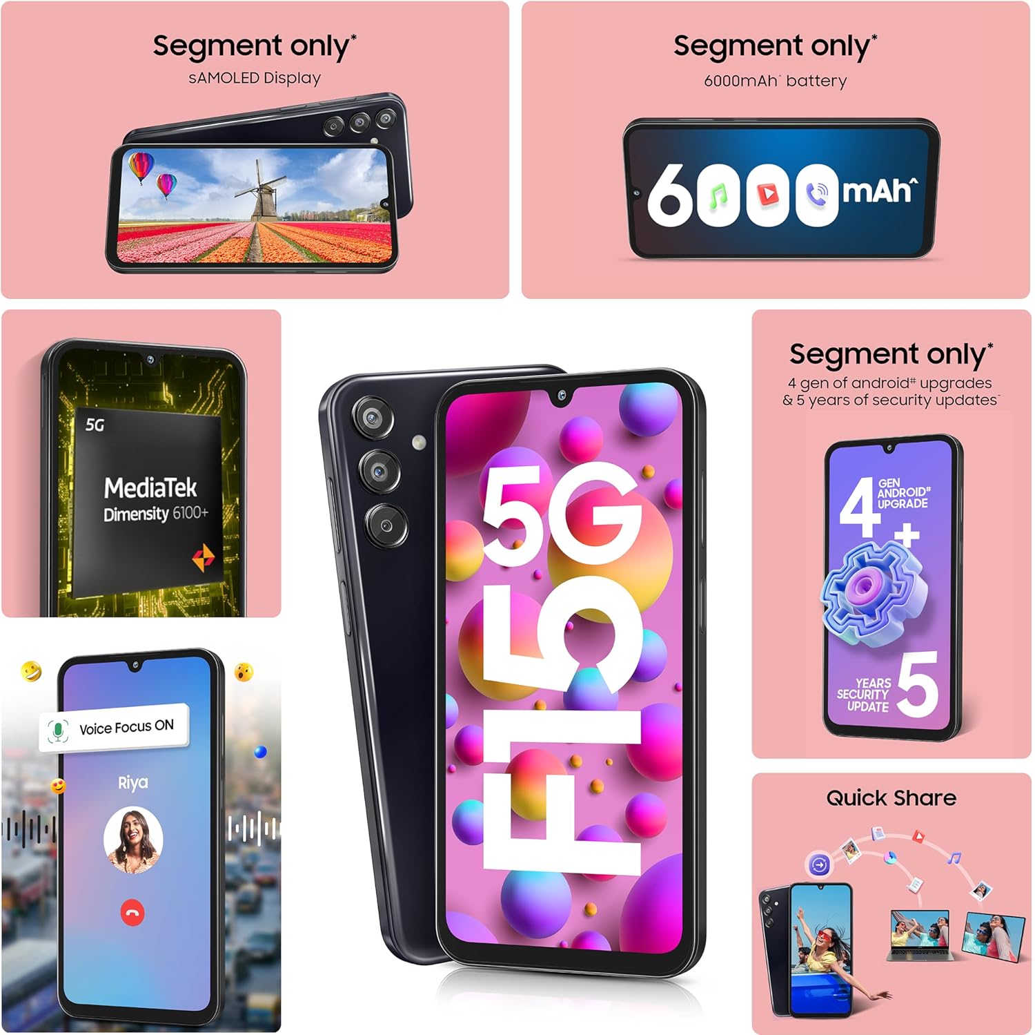 SAM MOB GALAXY F15 6+128 BLK