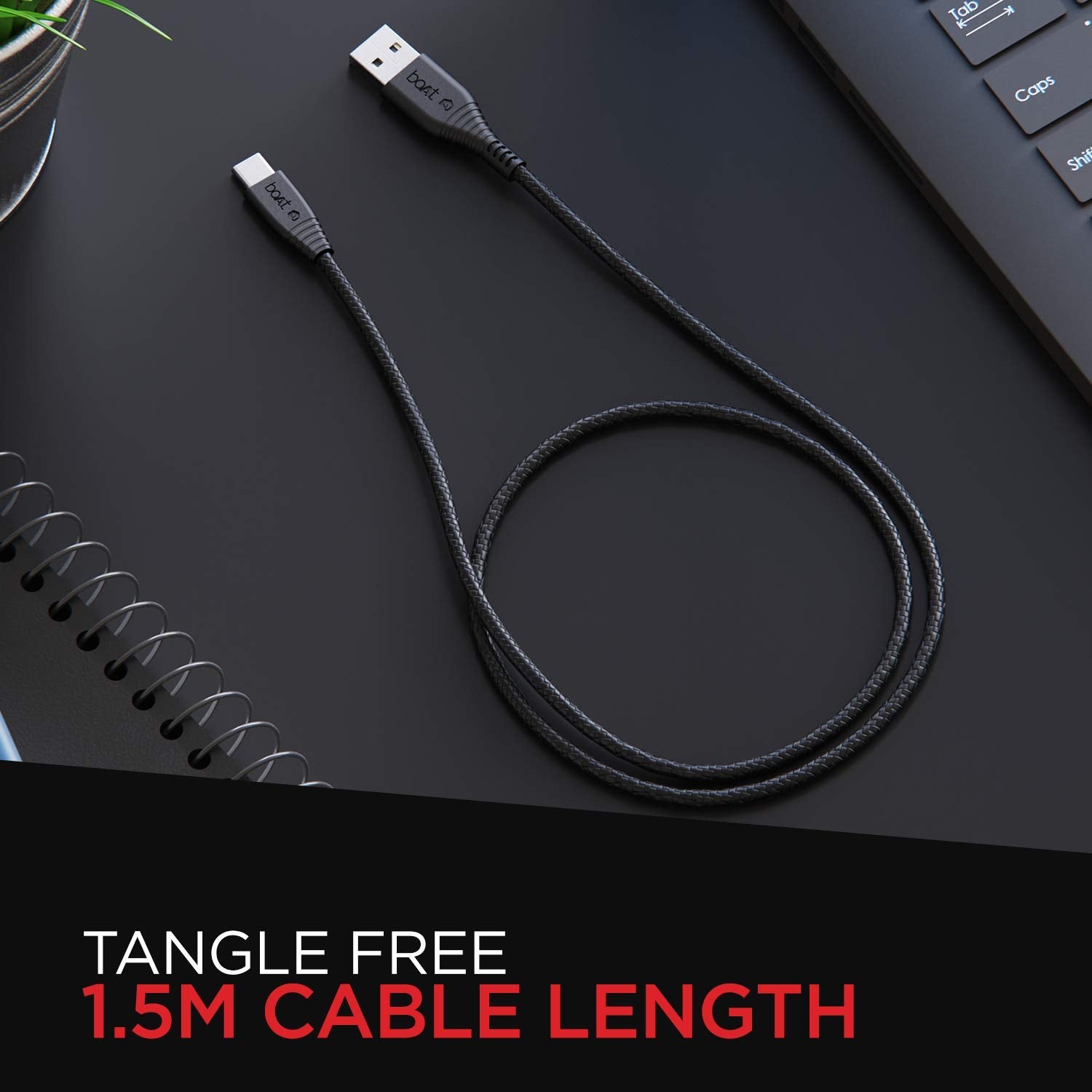 BOAT CABLE A320 TYPE C BLK