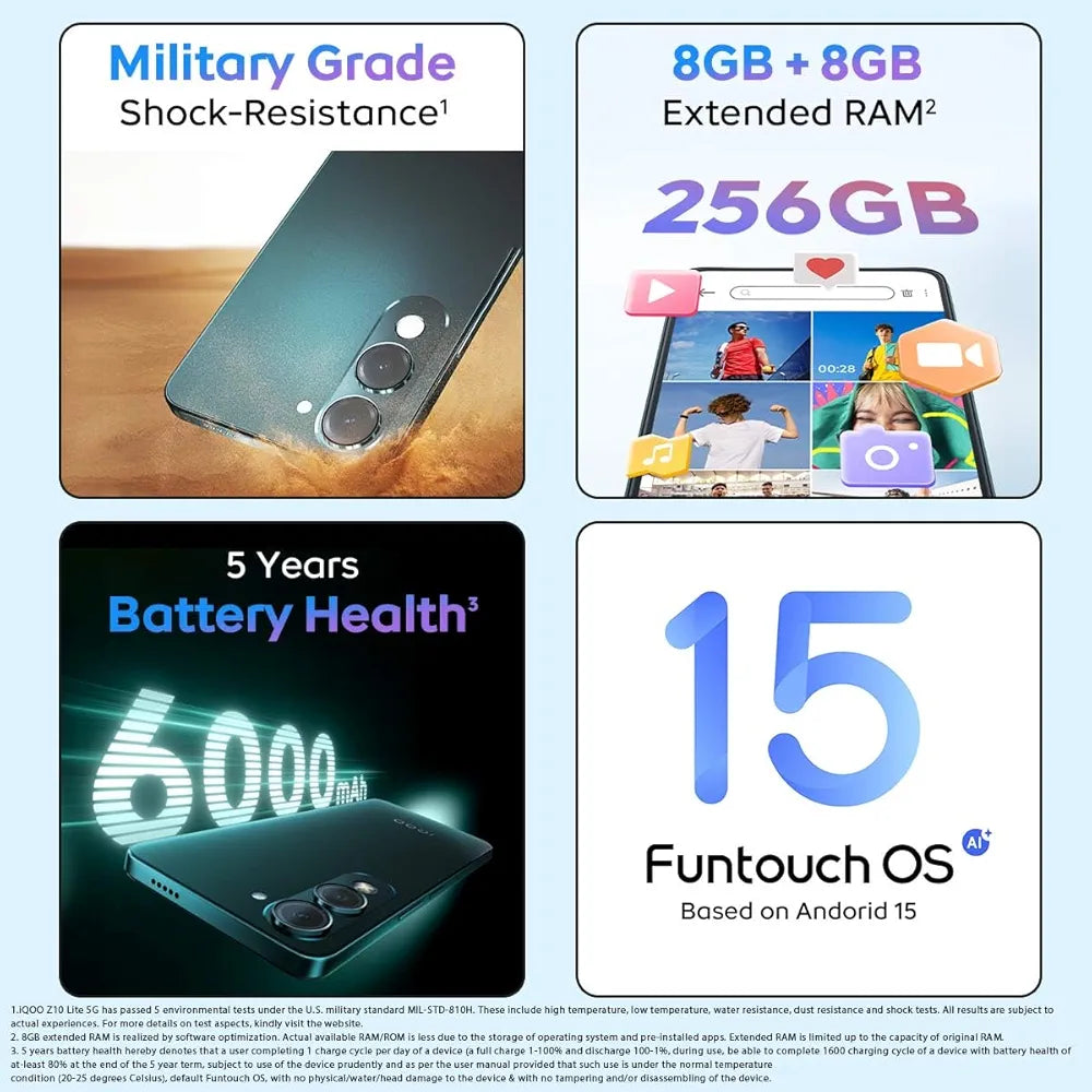iQOO Z10 Lite 6/128 Titanium Blue