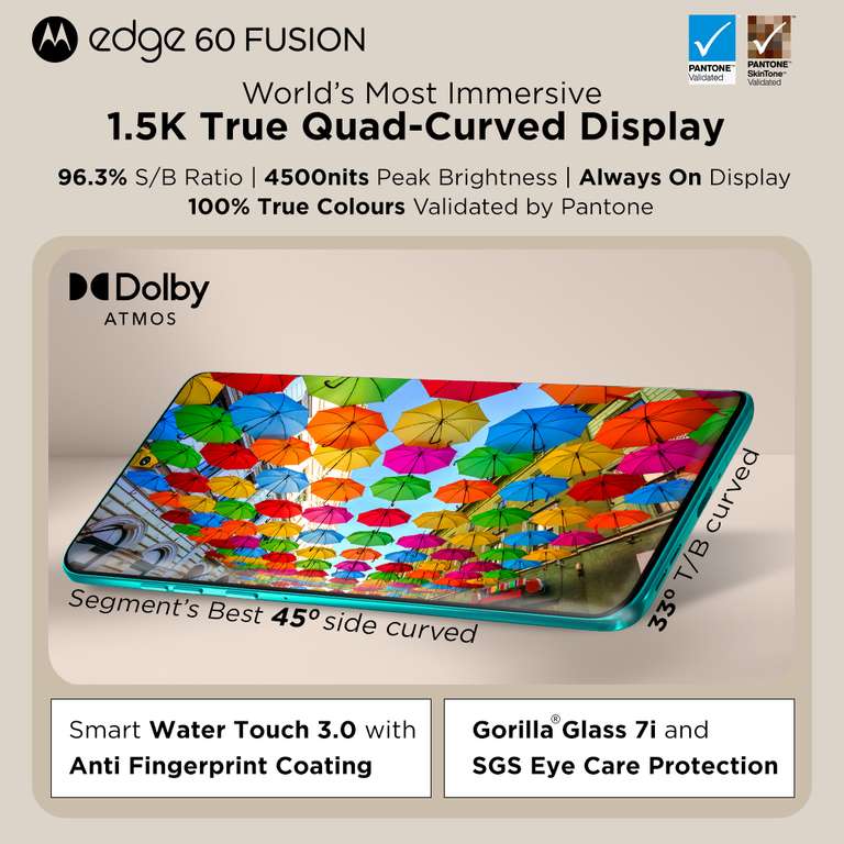 Moto Egde 60 Fusion 5G Pantone Amazonite