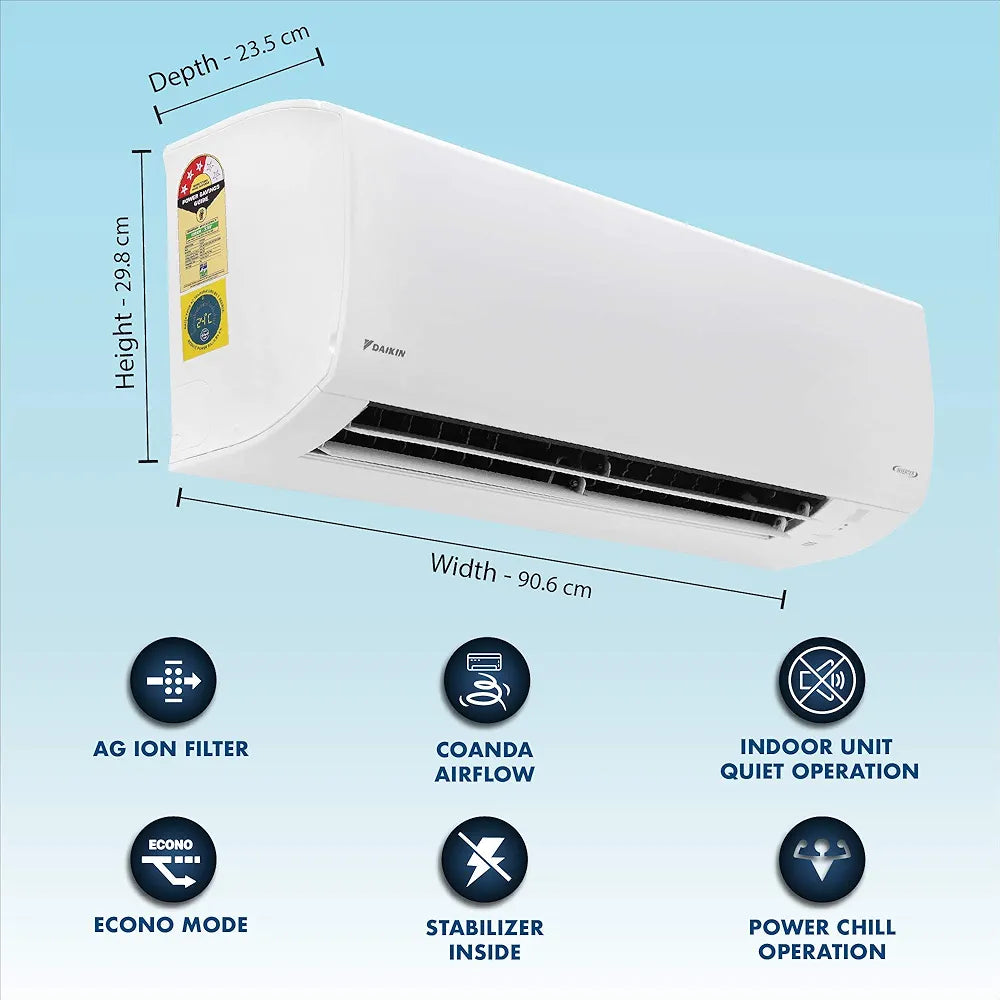 DAIKIN AC 1.5TON INV 3STAR  -ATKL50UV16V