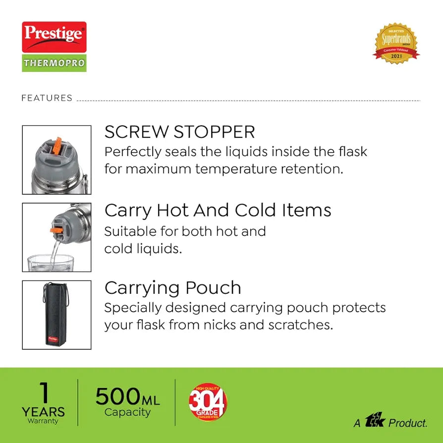 PG 42851 SS FLASK PFSL 2-500ML