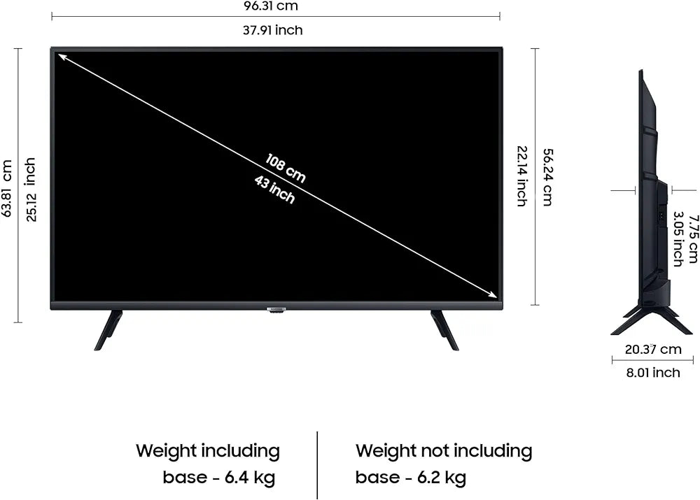 SAMSUNG TV 43T5410 FULLHD-SMART
