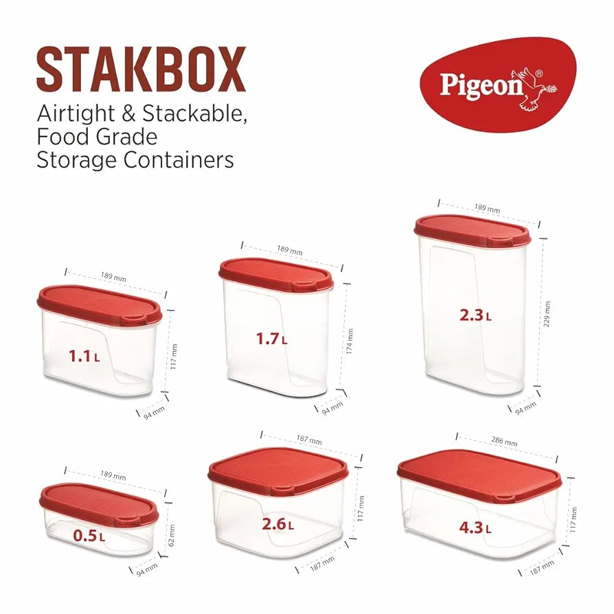 PIGEON 14851 STAKBOX 6PCS SET