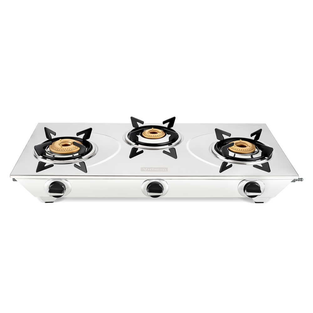 VIDIEM SS GAS STOVE 3BURNER -VIVA PRO