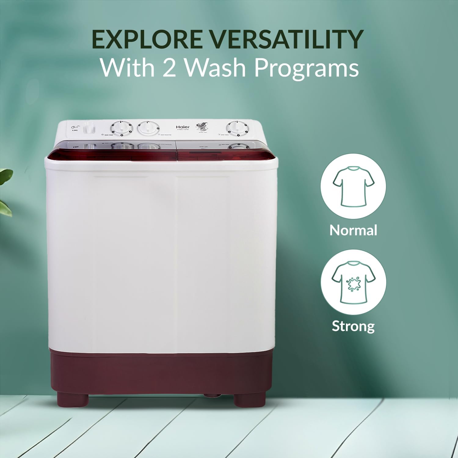 HAIER W/M HTW70 - 1187BTN 7KG SEMI AUTO