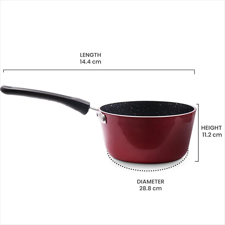 MILTON SAUCEPAN 18CM GRANITO NONSTICK