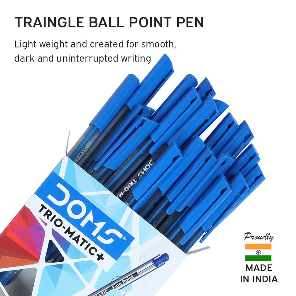 DOMS 8304 D TRIO MATIC PEN BL