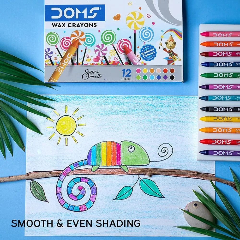 DOMS 3448 WAX CRAYONS