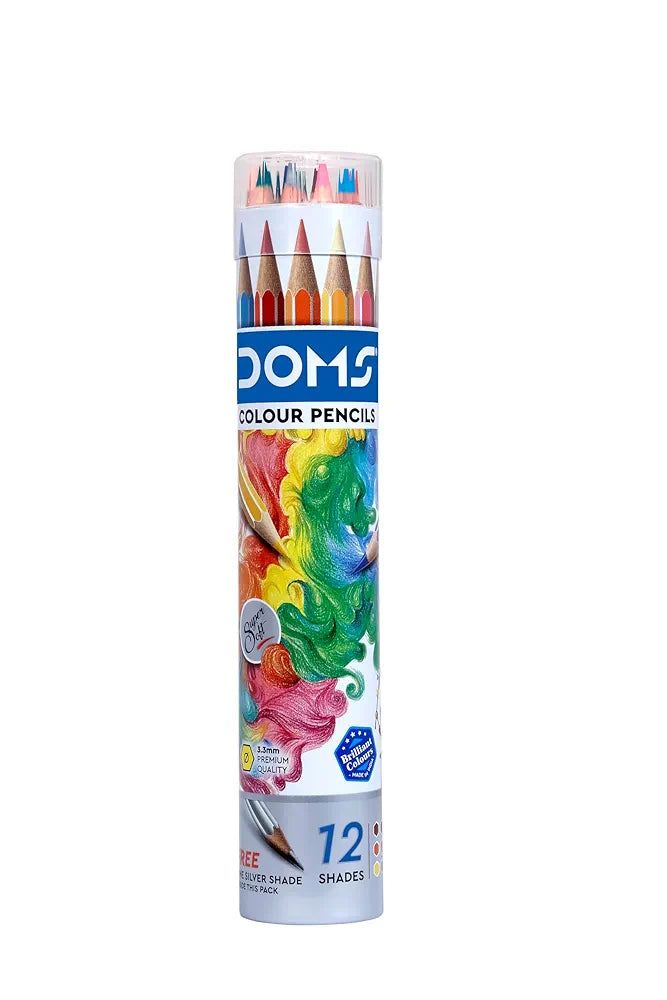DOMS 7200 FSC 12 PENCIL RND TIN