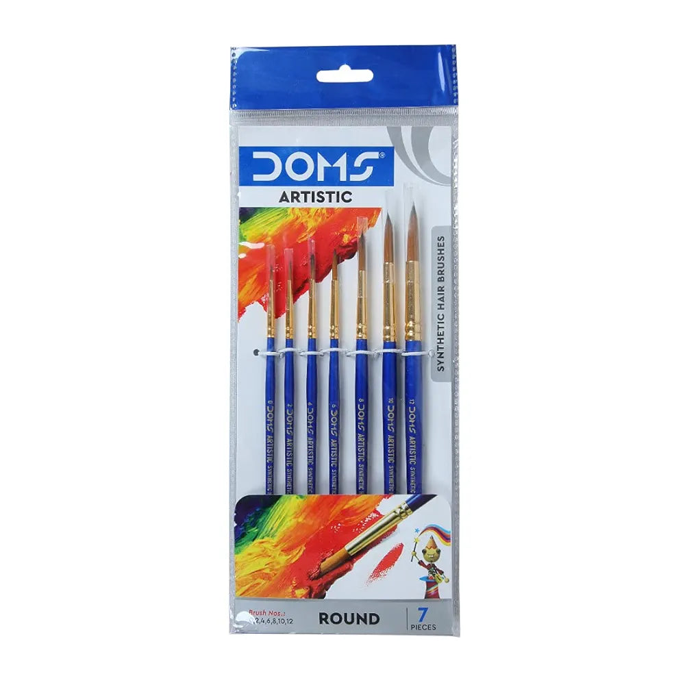 DOMS 8066 SYN RND BRUSH SET7