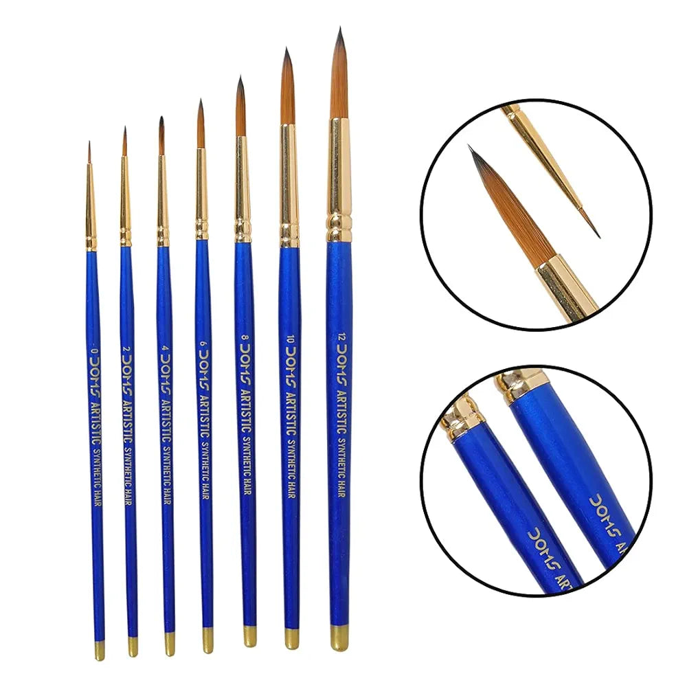 DOMS 8066 SYN RND BRUSH SET7