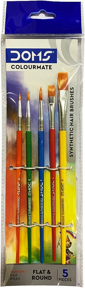 DOMS 8339 COLMATE COMBO SY BRUSH RND FLAT