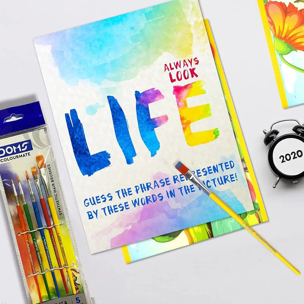 DOMS 8339 COLMATE COMBO SY BRUSH RND FLAT