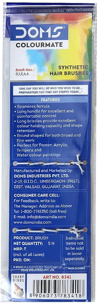DOMS 8341 COLORMATE  BRUSH ROUND