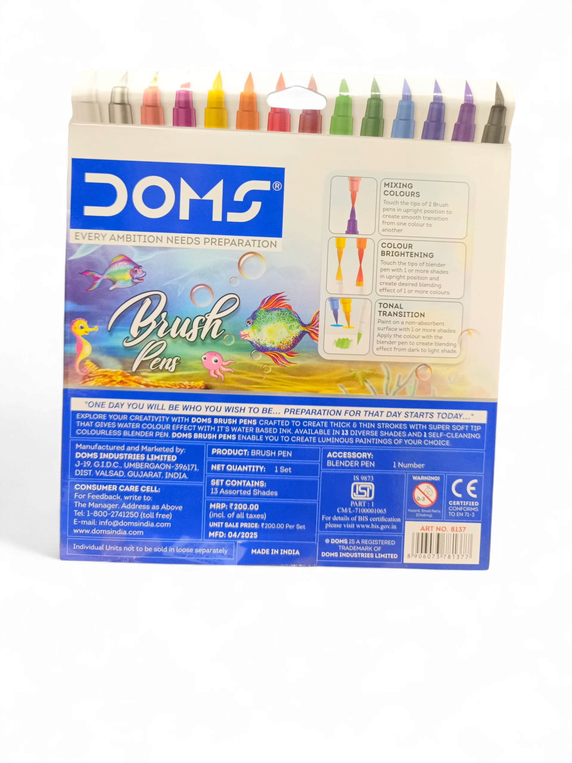DOMS 8190 BRUSH PEN 14SHADES