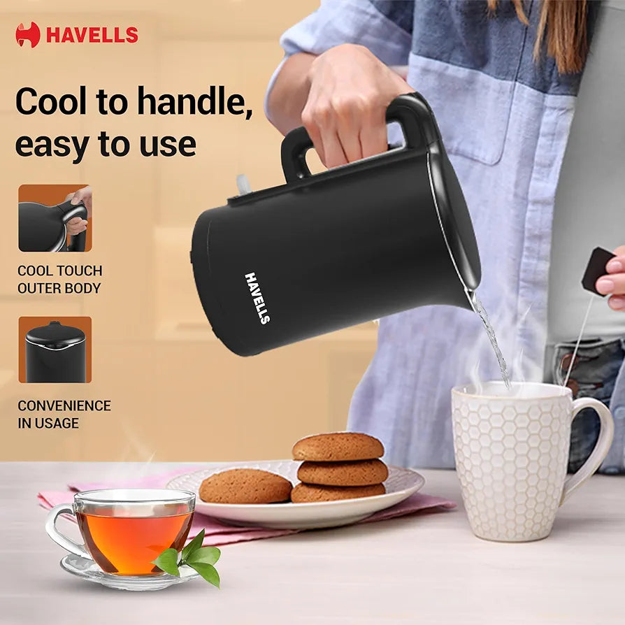 HV KETTLE 1.5LTR CARO 1250W BLK