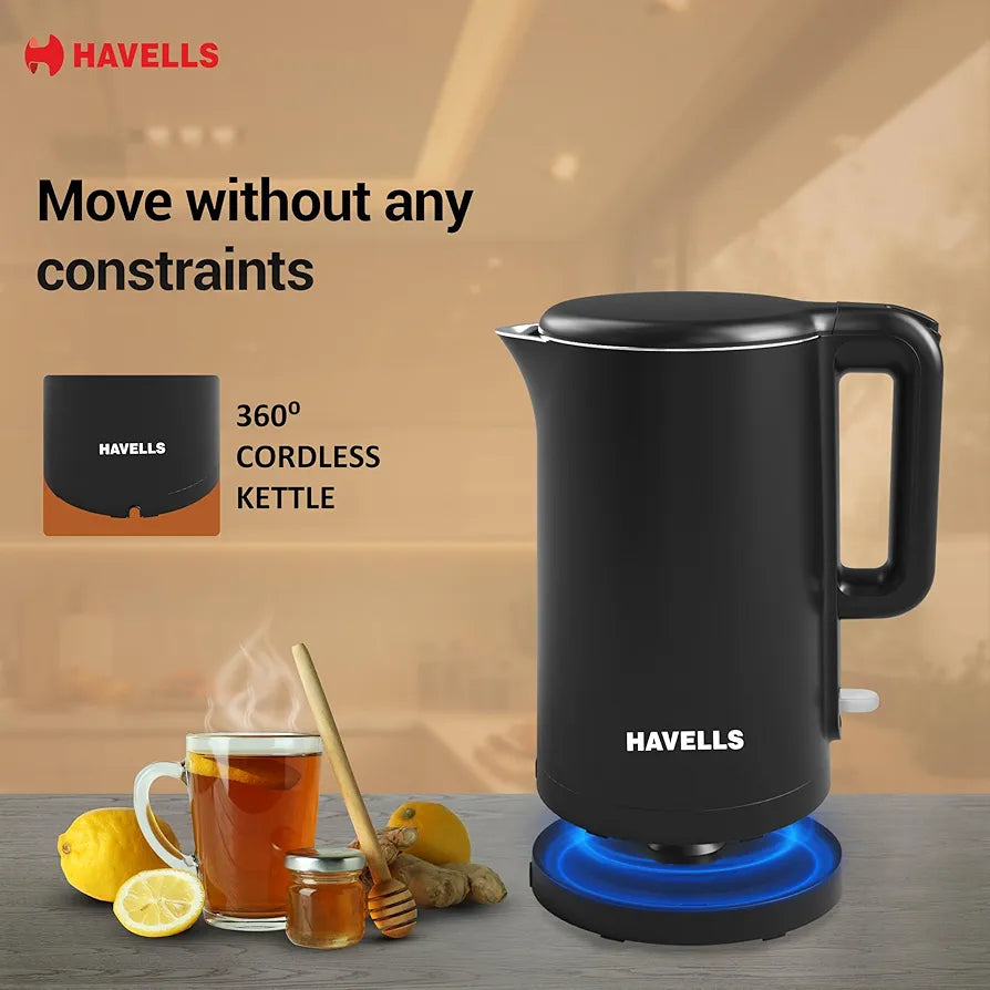 HV KETTLE 1.5LTR CARO 1250W BLK