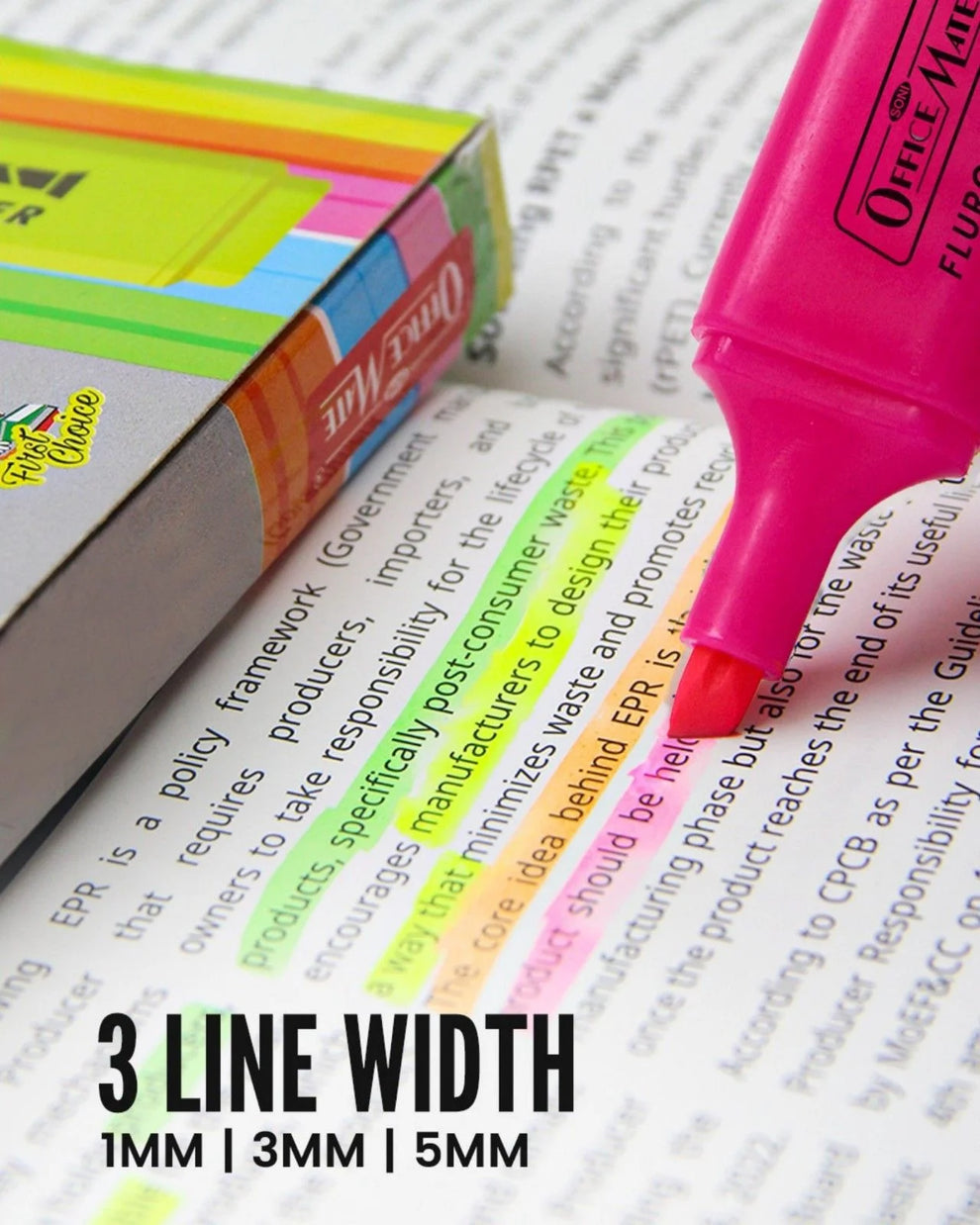 OFFICE MATE HIGHLIGHTER PEN YELLOW