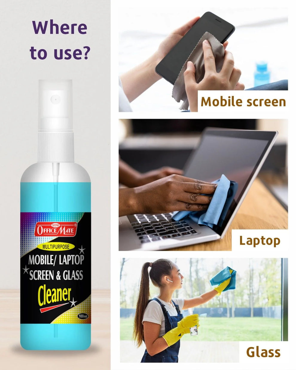 OFFICE MATE MOBILE LAPTOP CLEANER