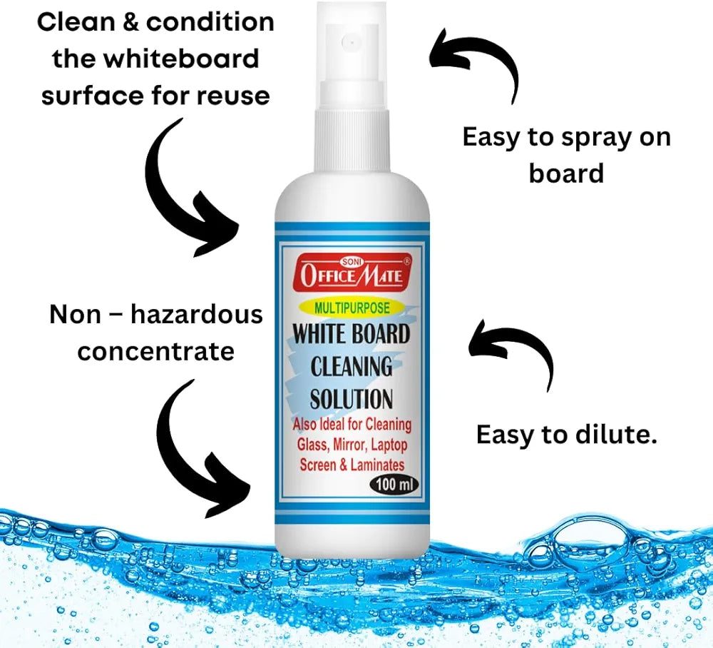 OFFICE MATE WHITE BOARD CLEANING SOLUTION