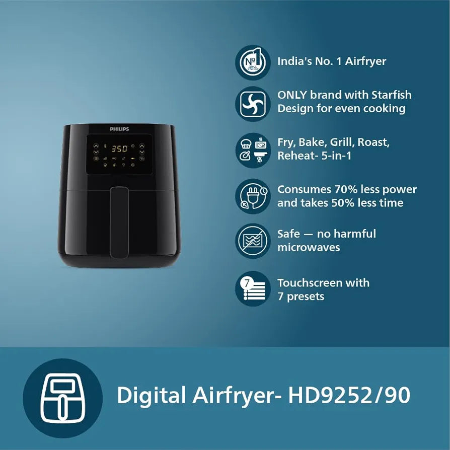 PHILIPS HD9252/70 AIRFRYER SPECTRE COM DIGITAL