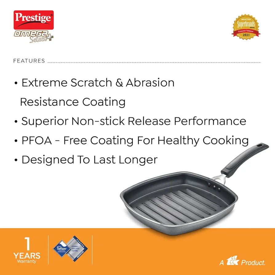 PG 30887 OMG SLT PLUS SQ GRILL PAN 250MM