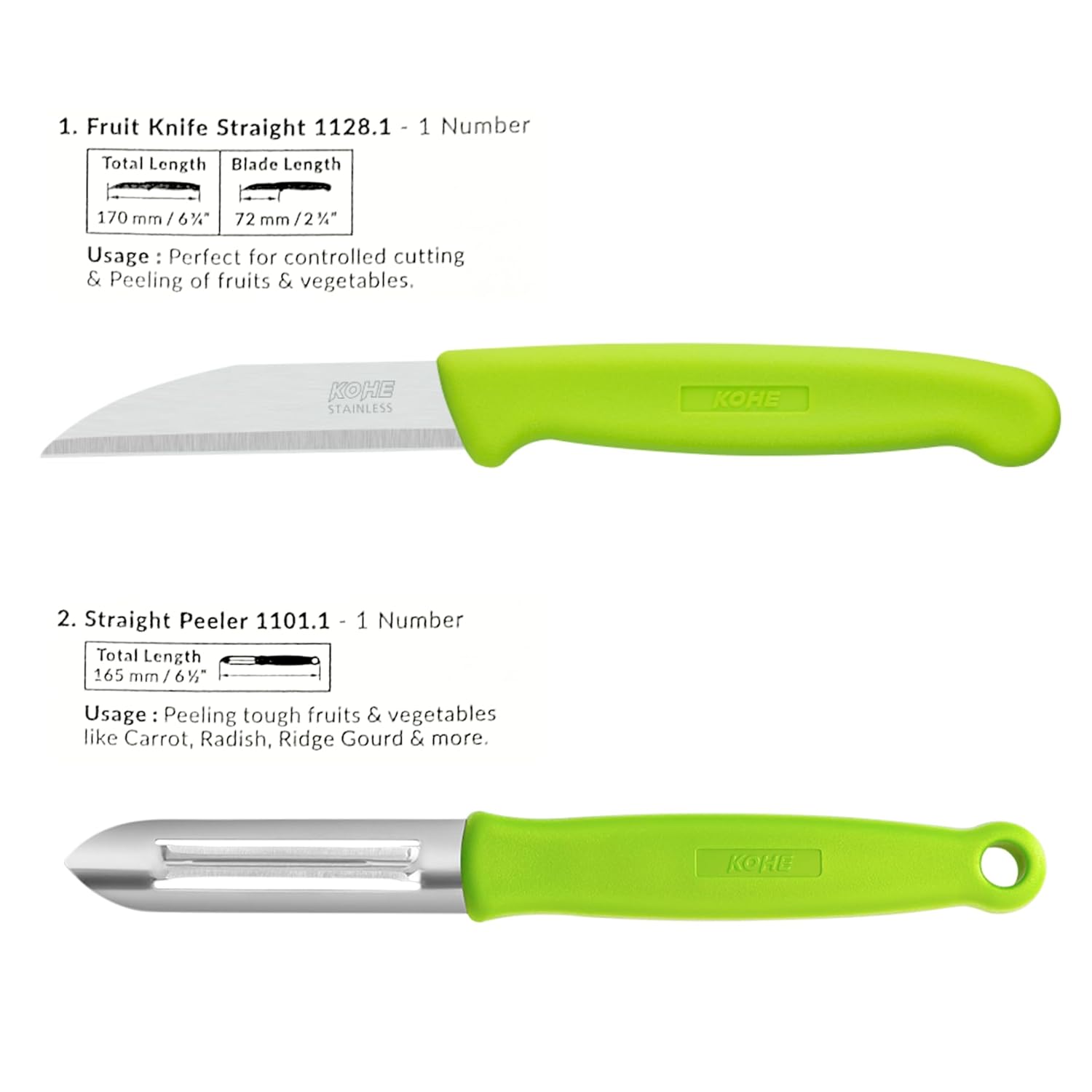 KOHE 1128.1 C1 KNIVES & PEELERS
