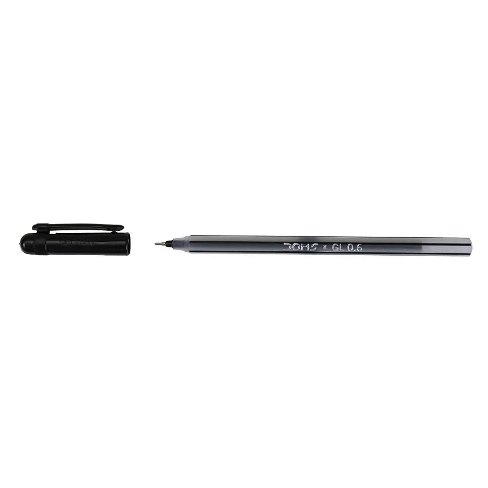 DOMS PEN 3458 BLK 0.6MM GEL PEN