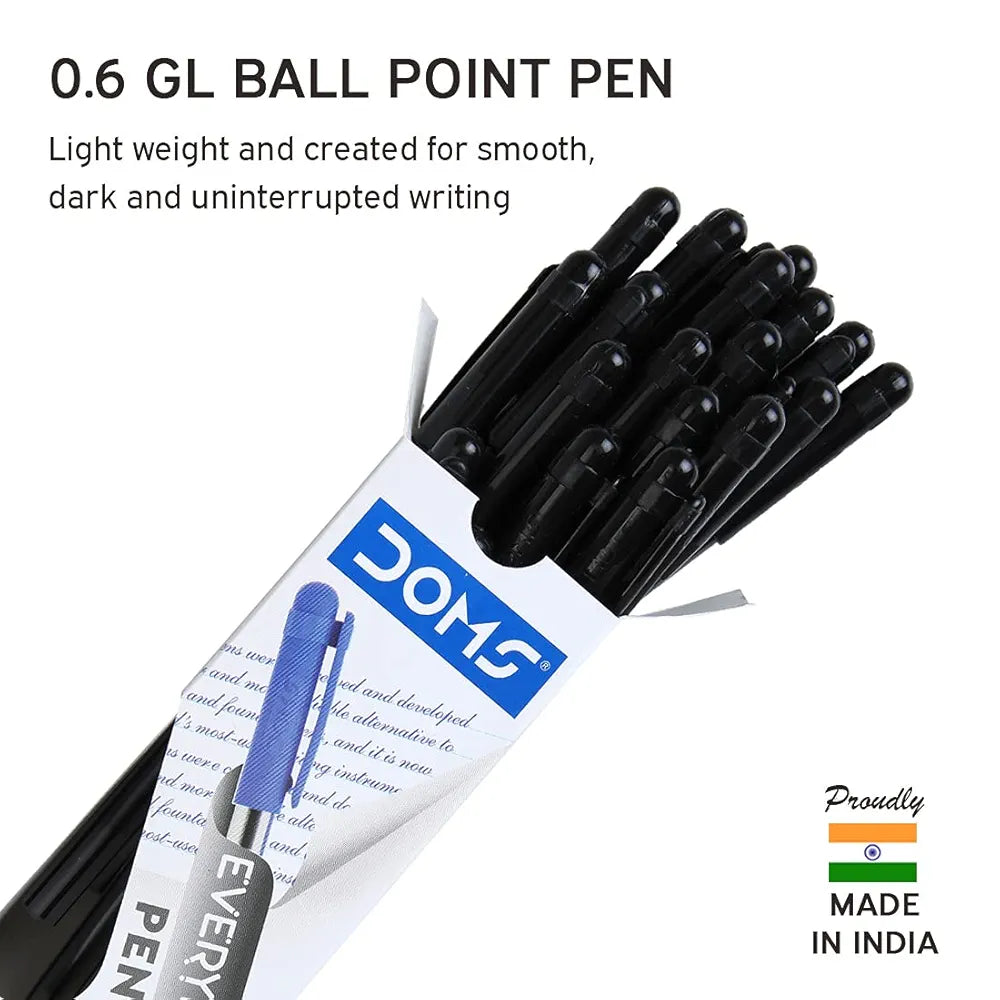 DOMS PEN 3458 BLK 0.6MM GEL PEN